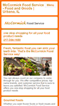 Mobile Screenshot of mccormickfoodservice.net