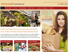 Tablet Screenshot of mccormickfoodservice.net